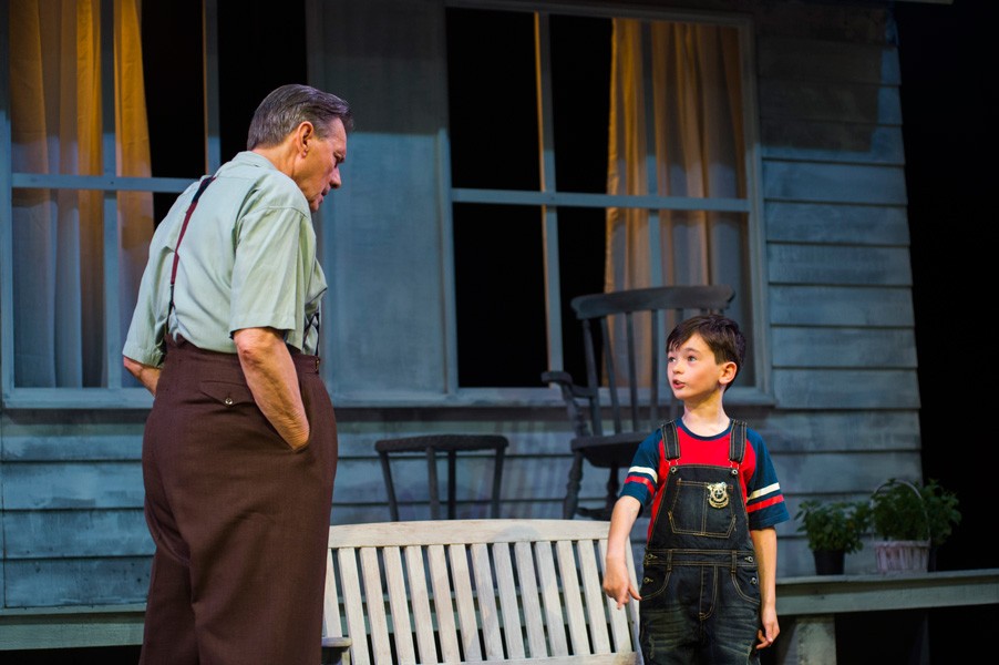 Paul Shelley and Wesley Wilson in All My Sons. Photo ©